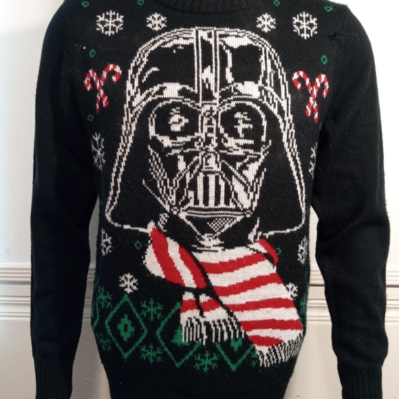 Star Wars Darth Vader Christmas Sweater Small Ugly Christmas Sweater - Picture 2 of 4
